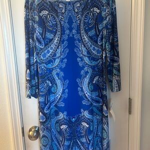Blue Paisley Women's Dress